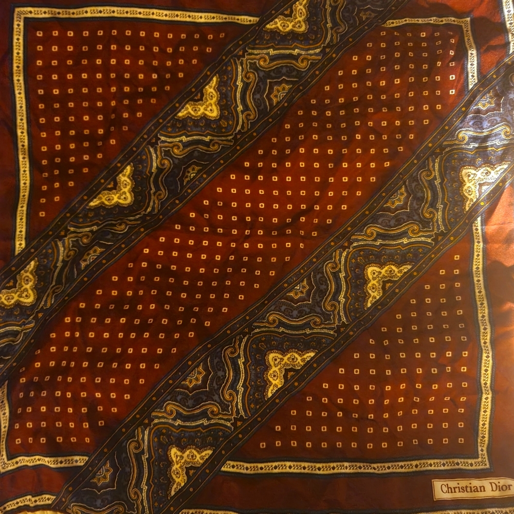 Authentic Silk Christian Dior neck scarf